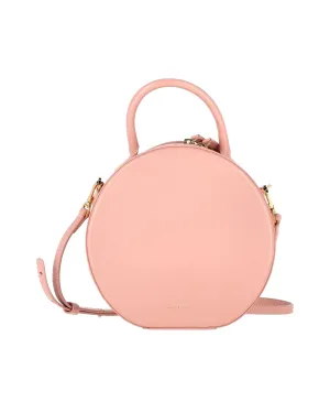 Mansur Gavriel Circle Crossbody Bag In Pastel Pink Calfskin Leather