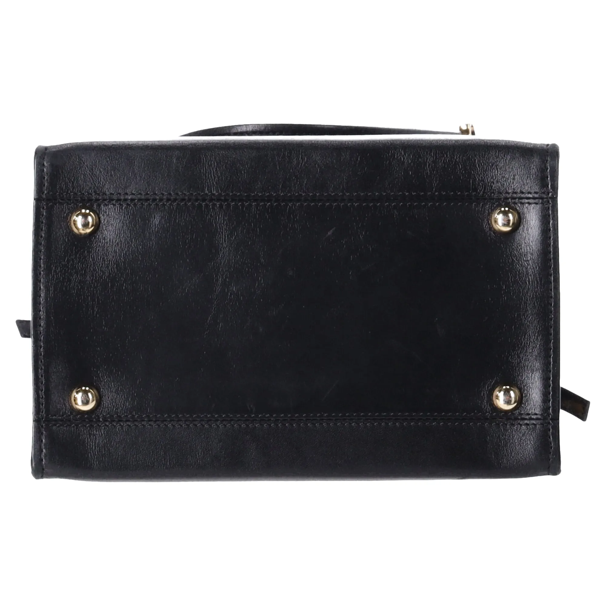 Marni Grip Shoulder Bag in Navy Blue Leather