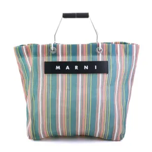 Marni  Nylon  Leather Handbag (Pre-Owned)