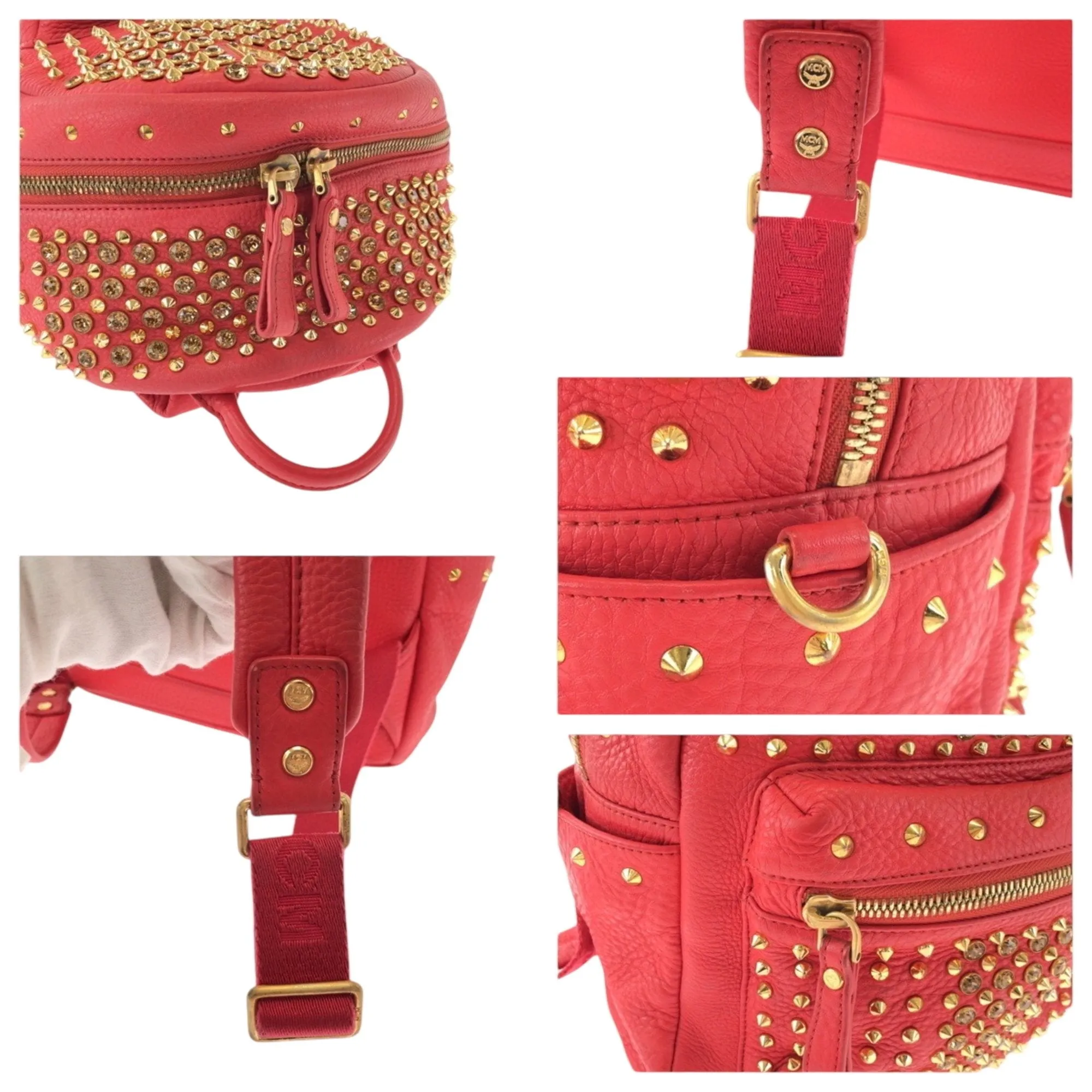 Mcm Leather Backpack (Pre-Owned)