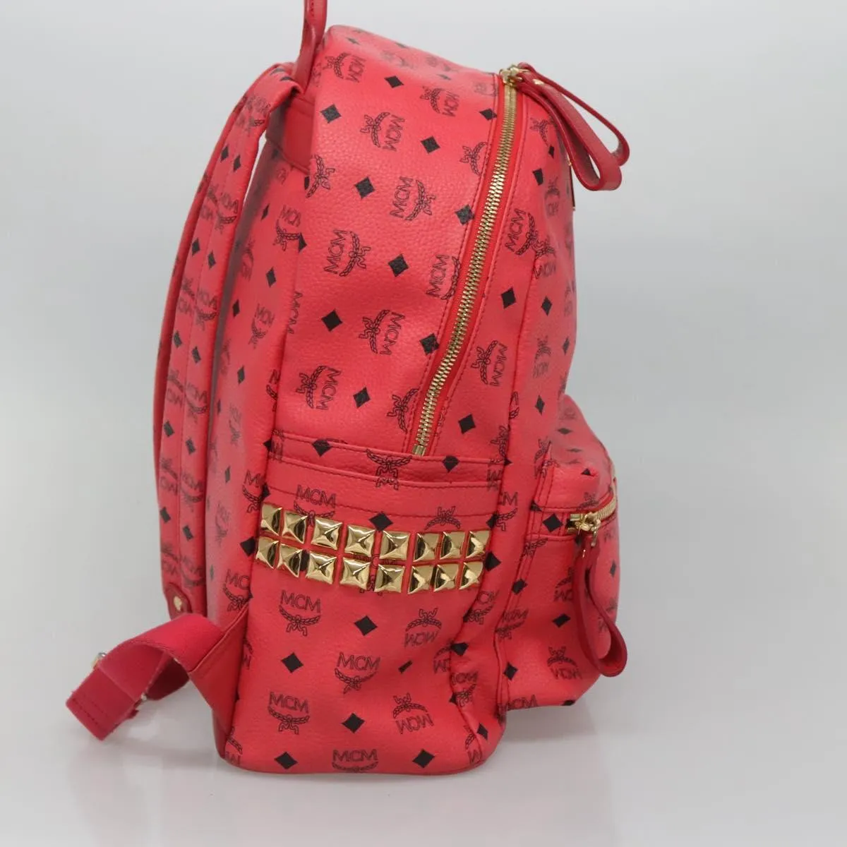 MCM Stark Visetos Canvas Backpack Bag (Pre-Owned)