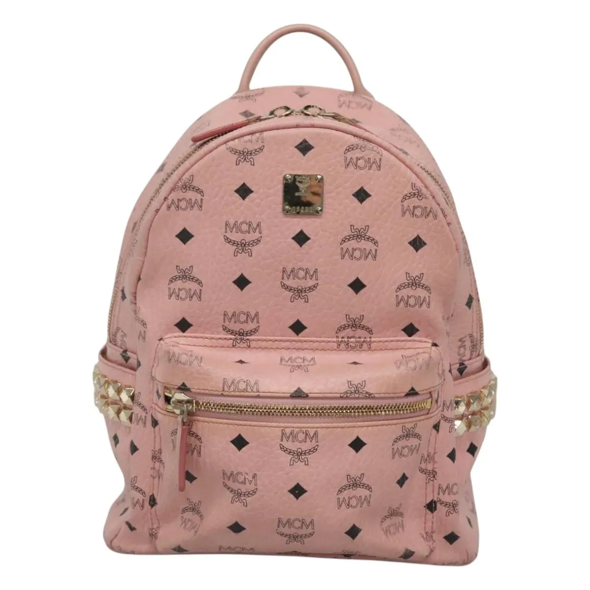 MCM Stark Visetos Canvas Backpack Bag (Pre-Owned)