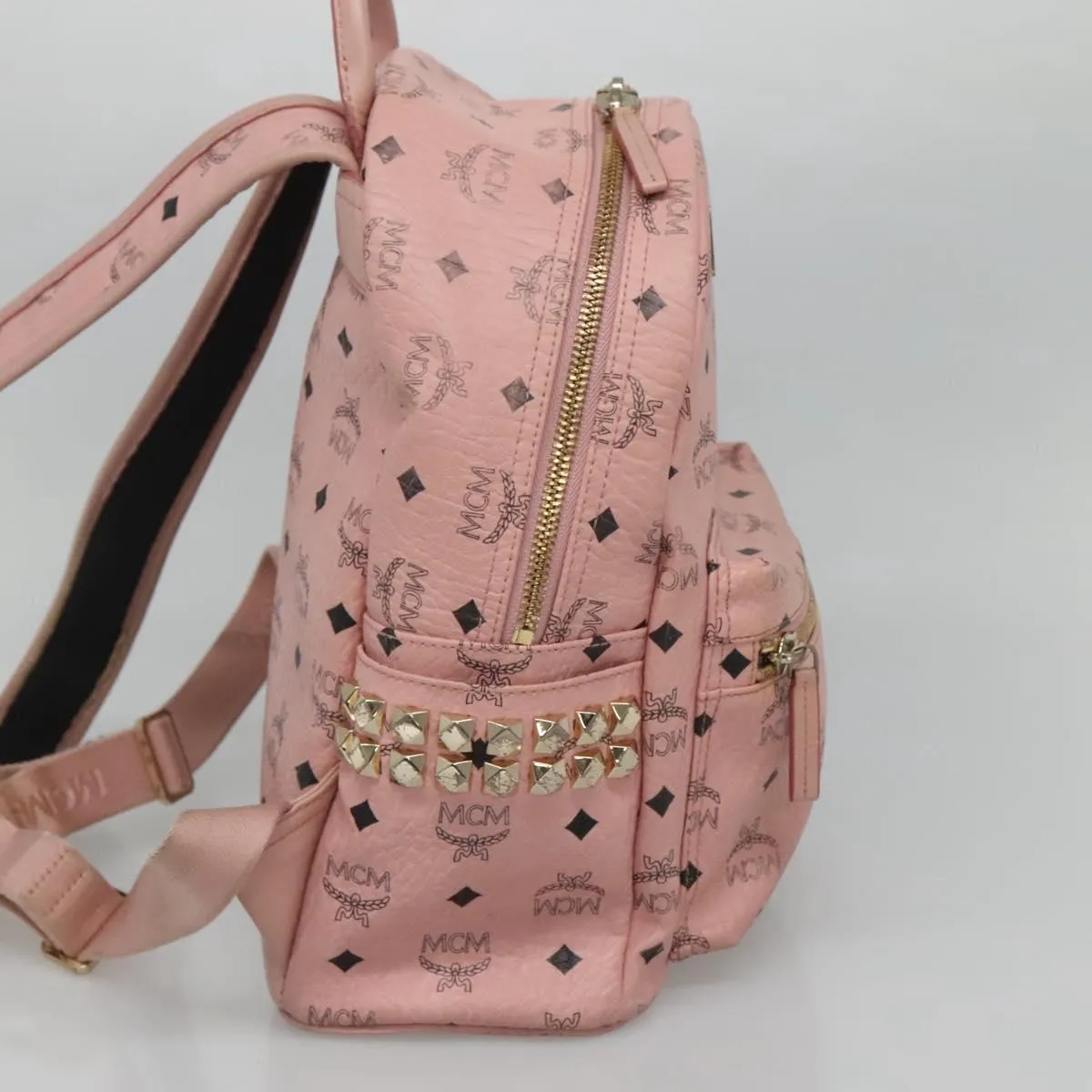 MCM Stark Visetos Canvas Backpack Bag (Pre-Owned)