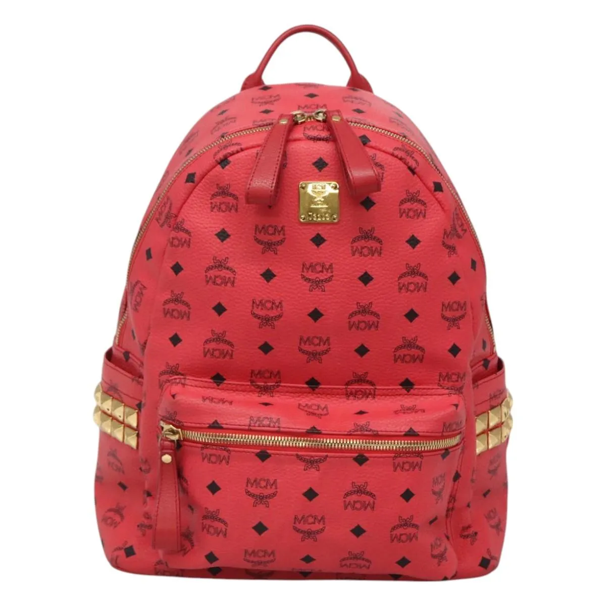 MCM Stark Visetos Canvas Backpack Bag (Pre-Owned)