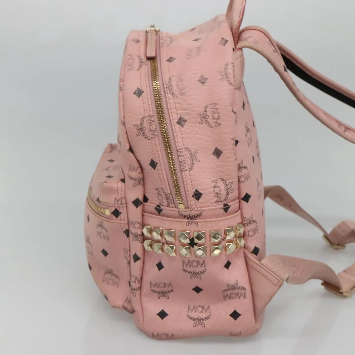 MCM Stark Visetos Canvas Backpack Bag (Pre-Owned)