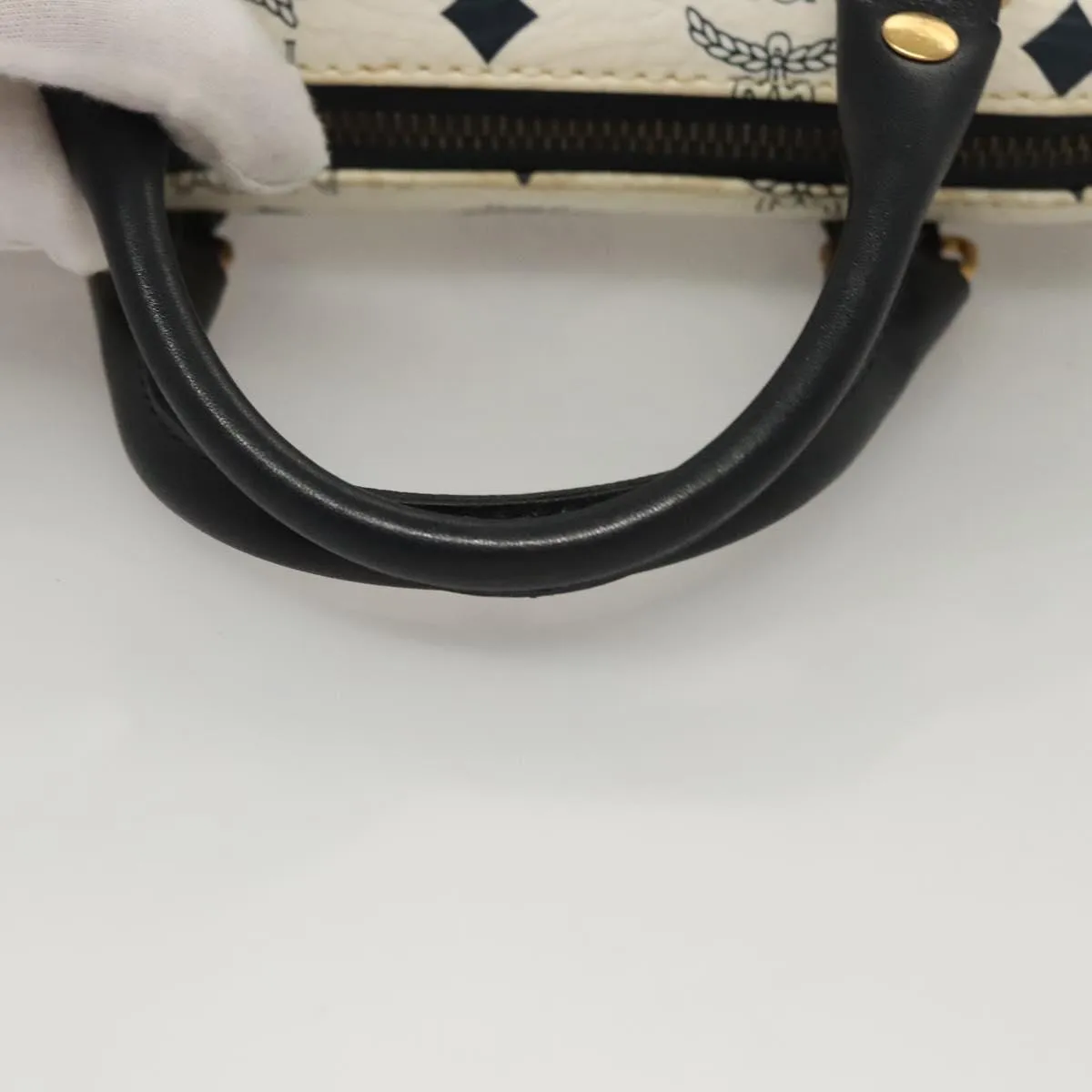 MCM Visetos Canvas Handbag (Pre-Owned)