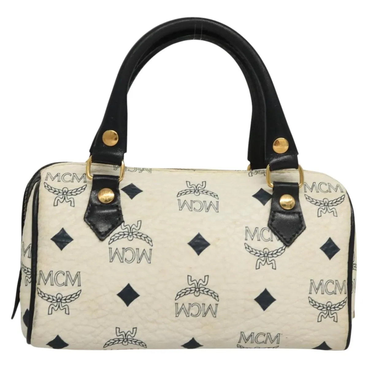 MCM Visetos Canvas Handbag (Pre-Owned)