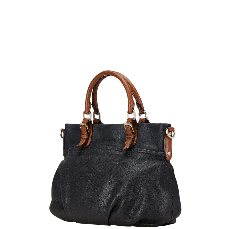 MCM Visetos Logo Leather 2WAY Shoulder Handbag