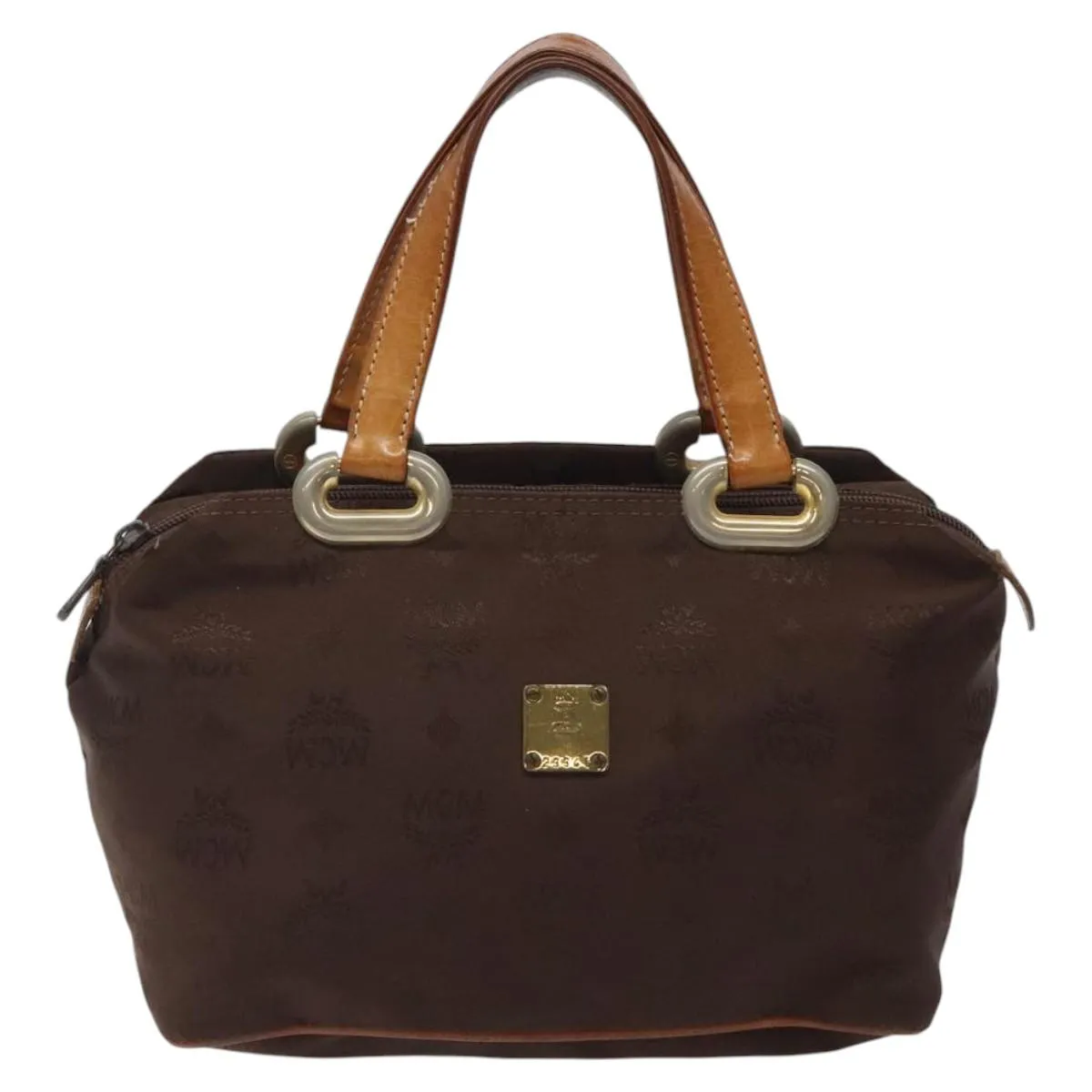 MCM Visetos Nylon Handbag (Pre-Owned)