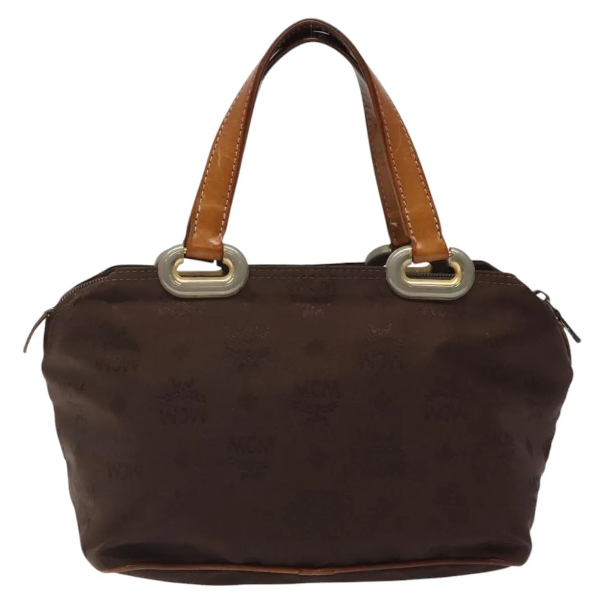 MCM Visetos Nylon Handbag (Pre-Owned)