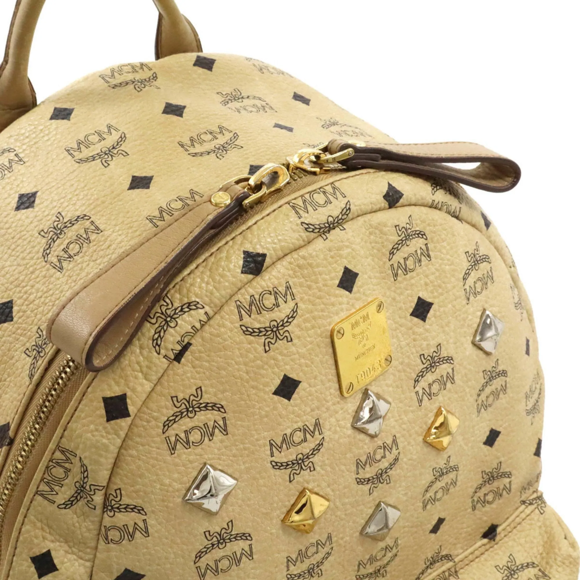Mcm Visetos Pvc Leather Backpack (Pre-Owned)