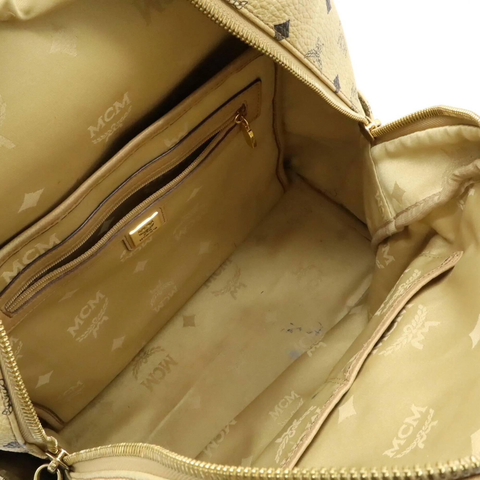 Mcm Visetos Pvc Leather Backpack (Pre-Owned)