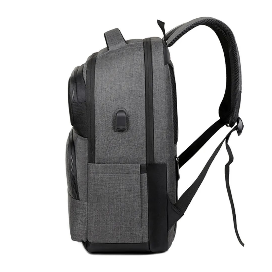 Men's Leisure Large Capacity Oxford Cloth USB Backpack