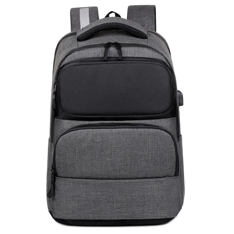 Men's Leisure Large Capacity Oxford Cloth USB Backpack
