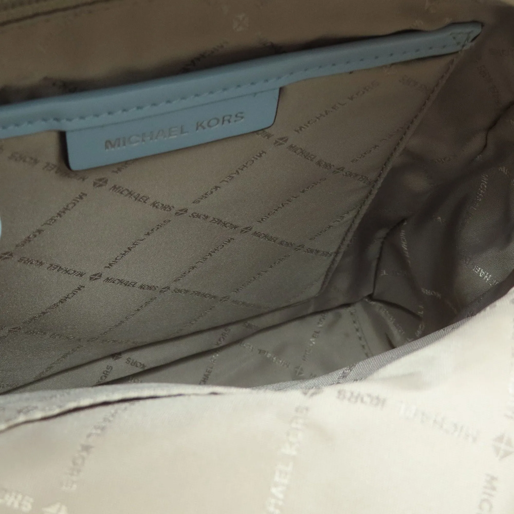 Michael Kors blue  Pvc Leather Backpack (Pre-Owned)