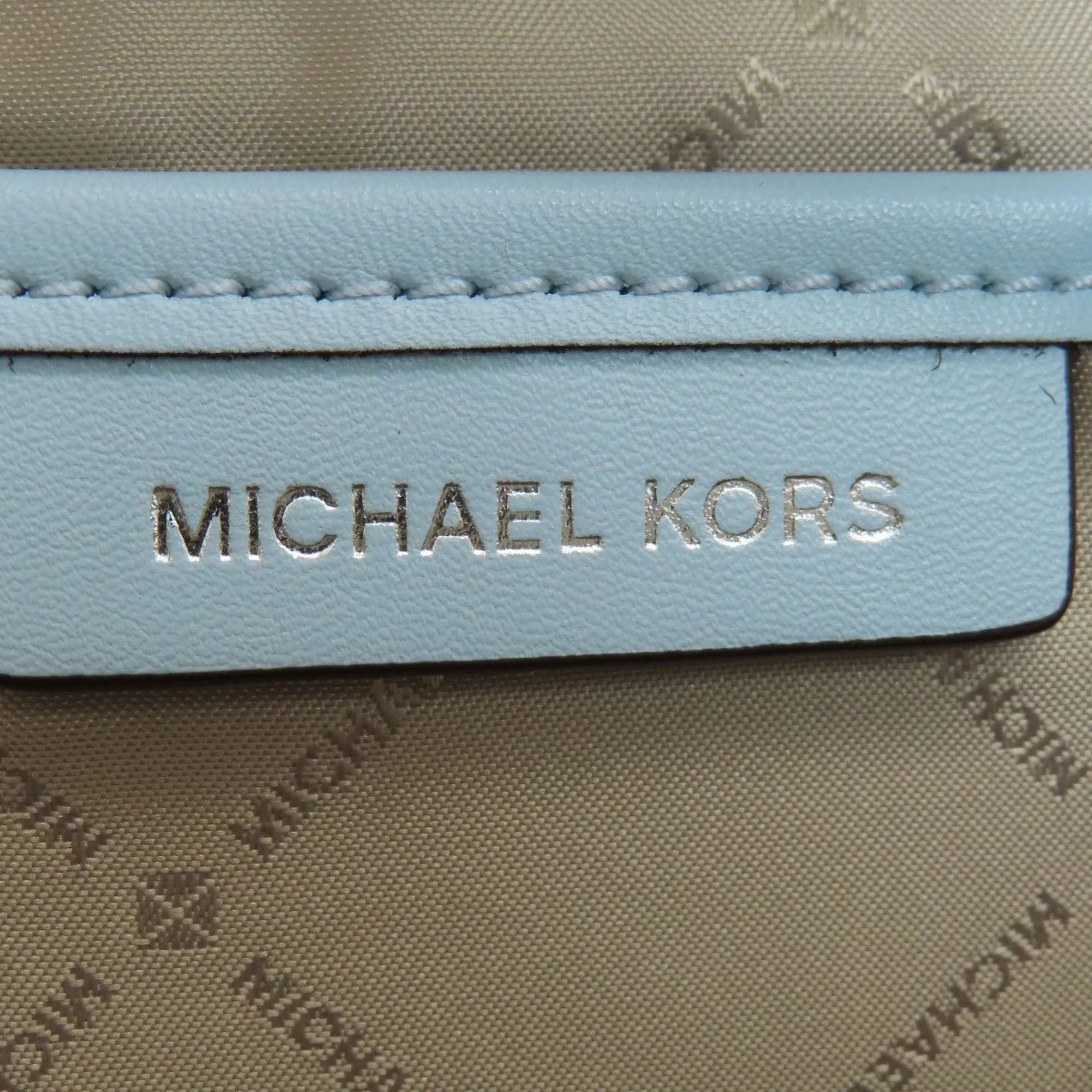 Michael Kors blue  Pvc Leather Backpack (Pre-Owned)