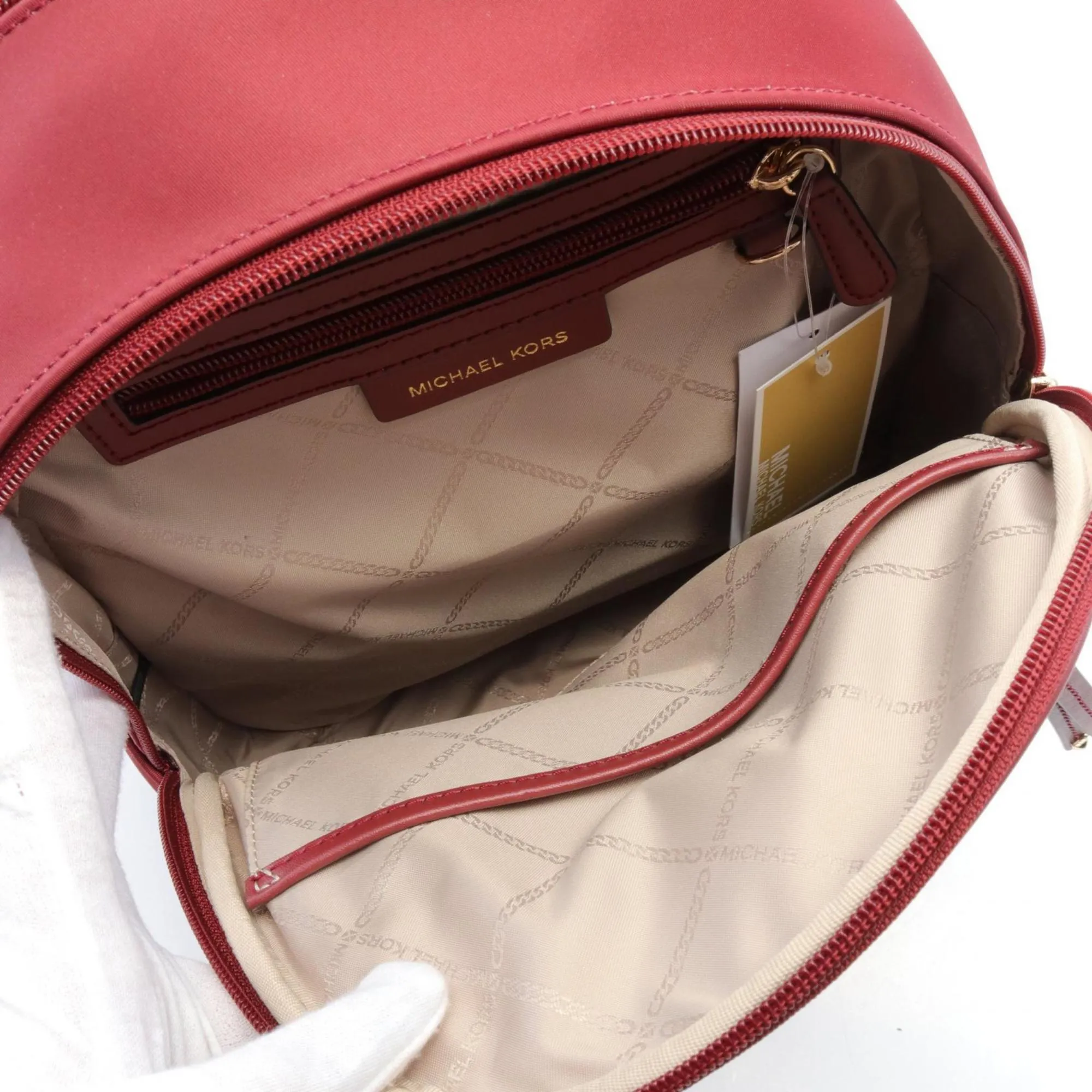 Michael Kors Brooklyn Synthetic Backpack Bag (Pre-Owned)