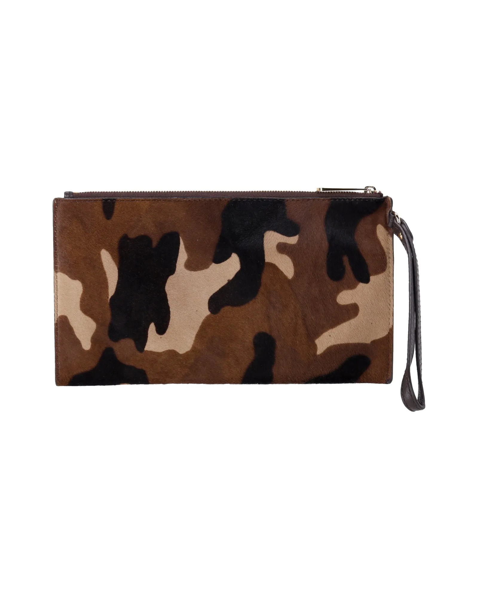 Michael Kors Camouflage Wristlet Pouch in Multicolor Pony Hair