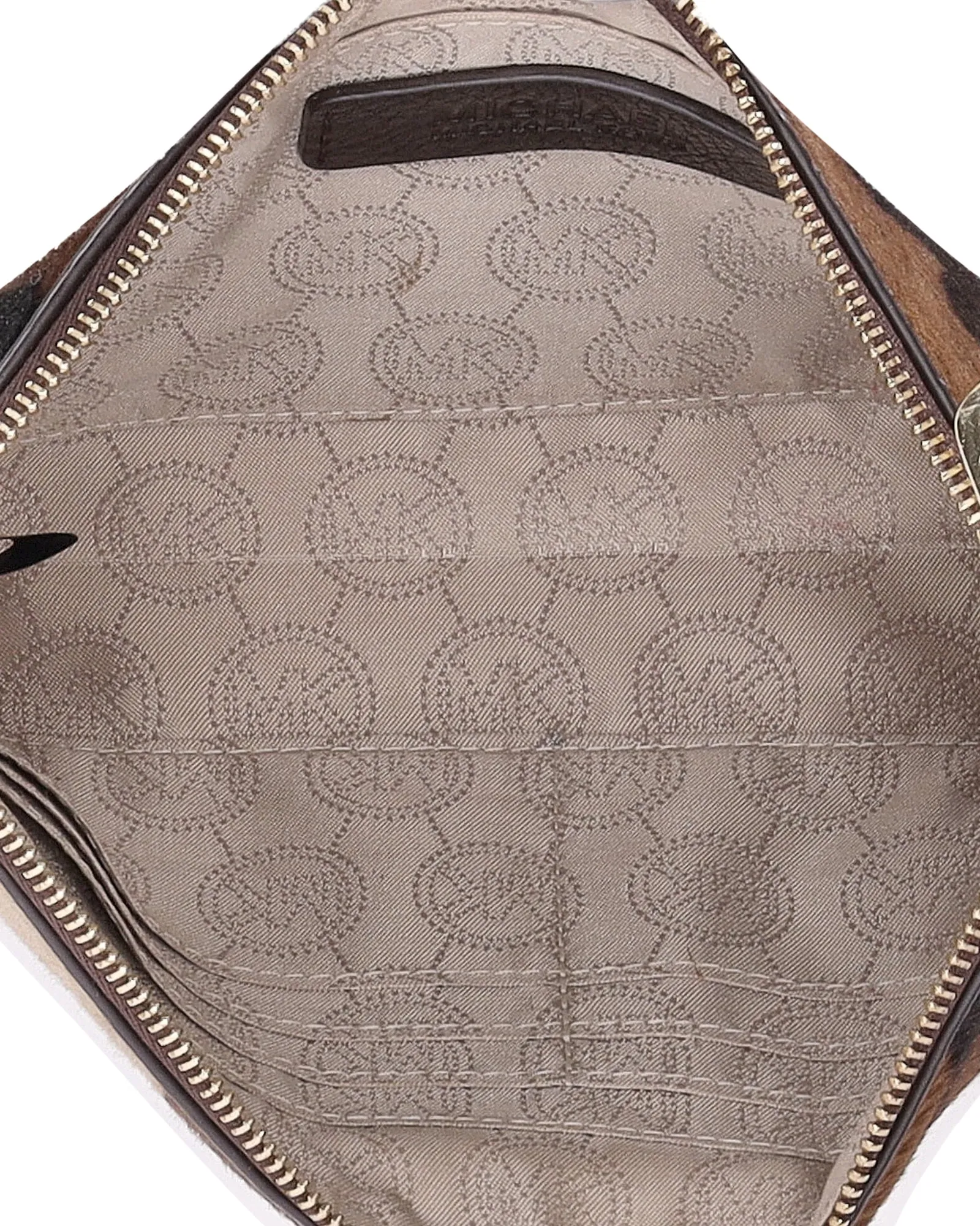Michael Kors Camouflage Wristlet Pouch in Multicolor Pony Hair