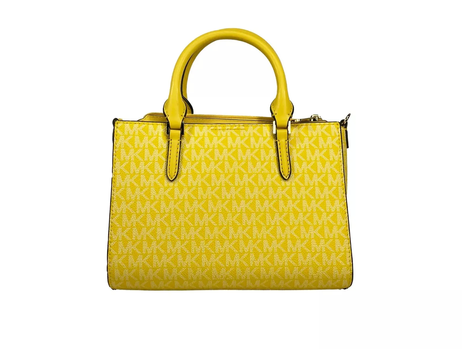 Michael Kors Charlotte 3 in 1 Satchel Bag Crossbody Golden Women's yellow