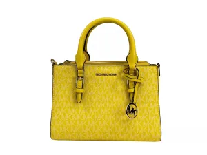 Michael Kors Charlotte 3 in 1 Satchel Bag Crossbody Golden Women's yellow