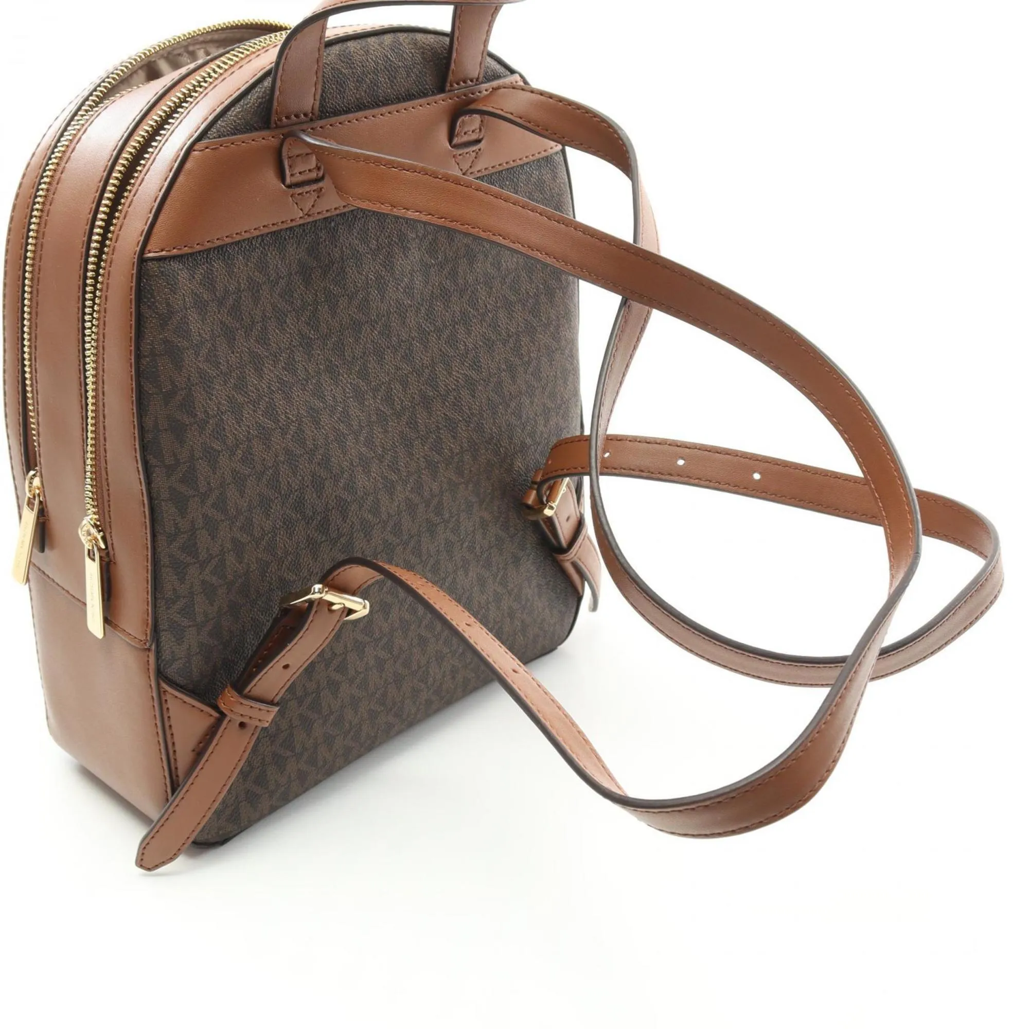 Michael Kors Coated Canvas Leather Backpack