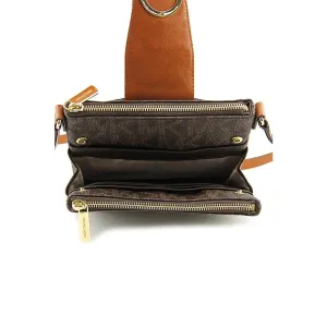 Michael Kors Fulton Brown Large Crossbody Bag 32F3GFTC3B