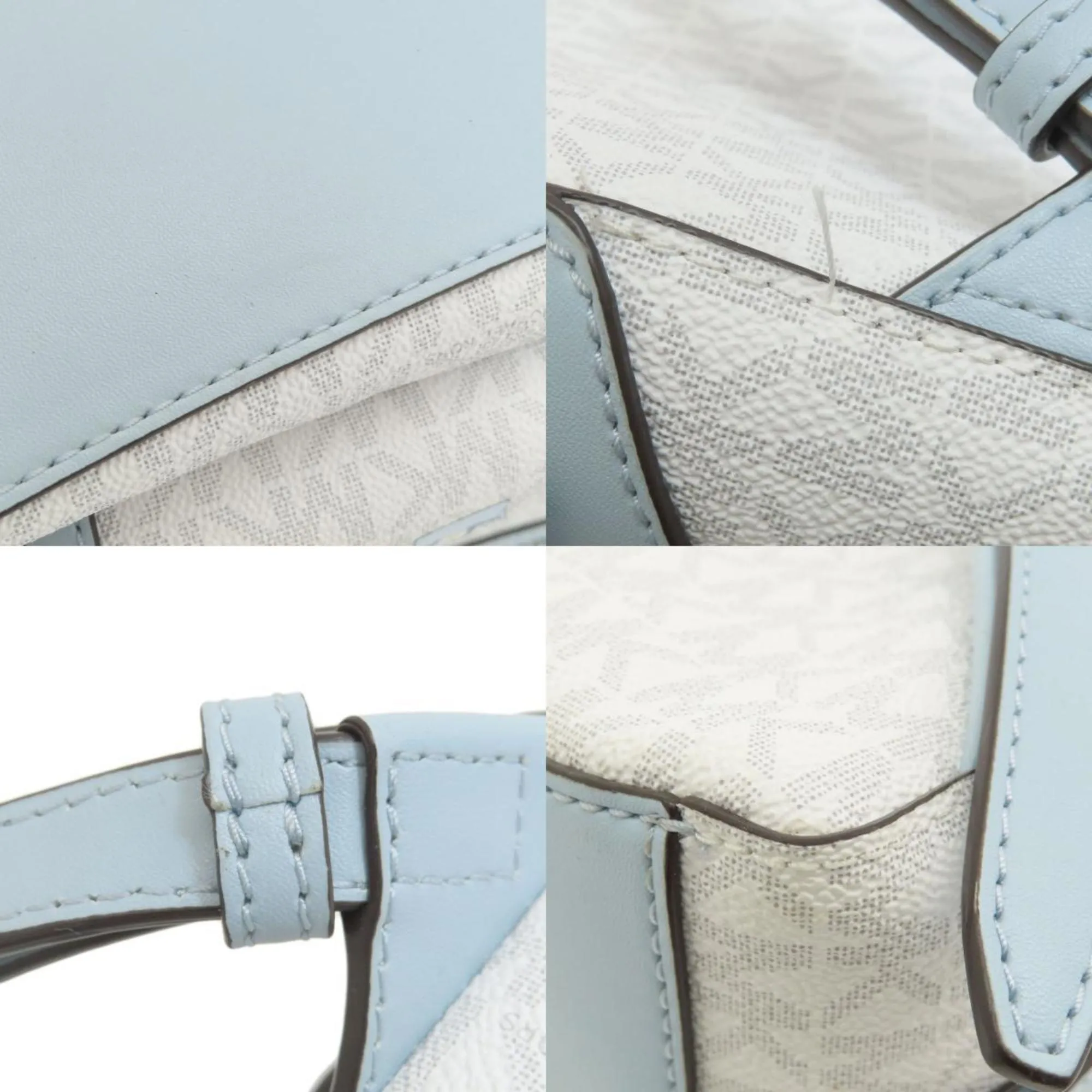 Michael Kors Jaycee Canvas Backpack Bag (Pre-Owned)