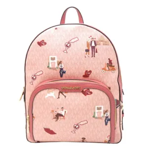 Michael Kors Jaycee Canvas Backpack Bag (Pre-Owned)