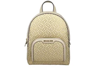 Michael Kors Jaycee Medium Zip Pocket Backpack Bag Women's gold