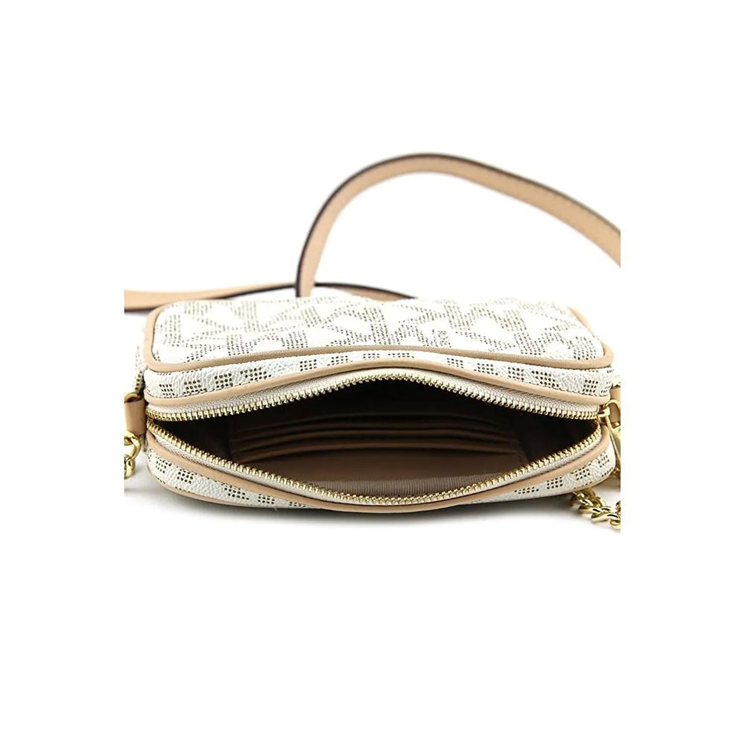 Michael Kors Jet Set MK Signature Cross-Body Bag in PVC