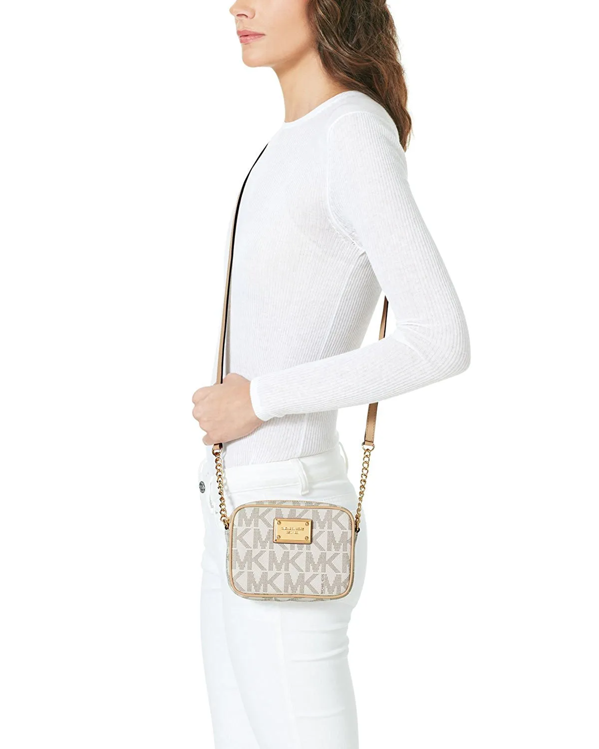 Michael Kors Jet Set Signature PVC Crossbody