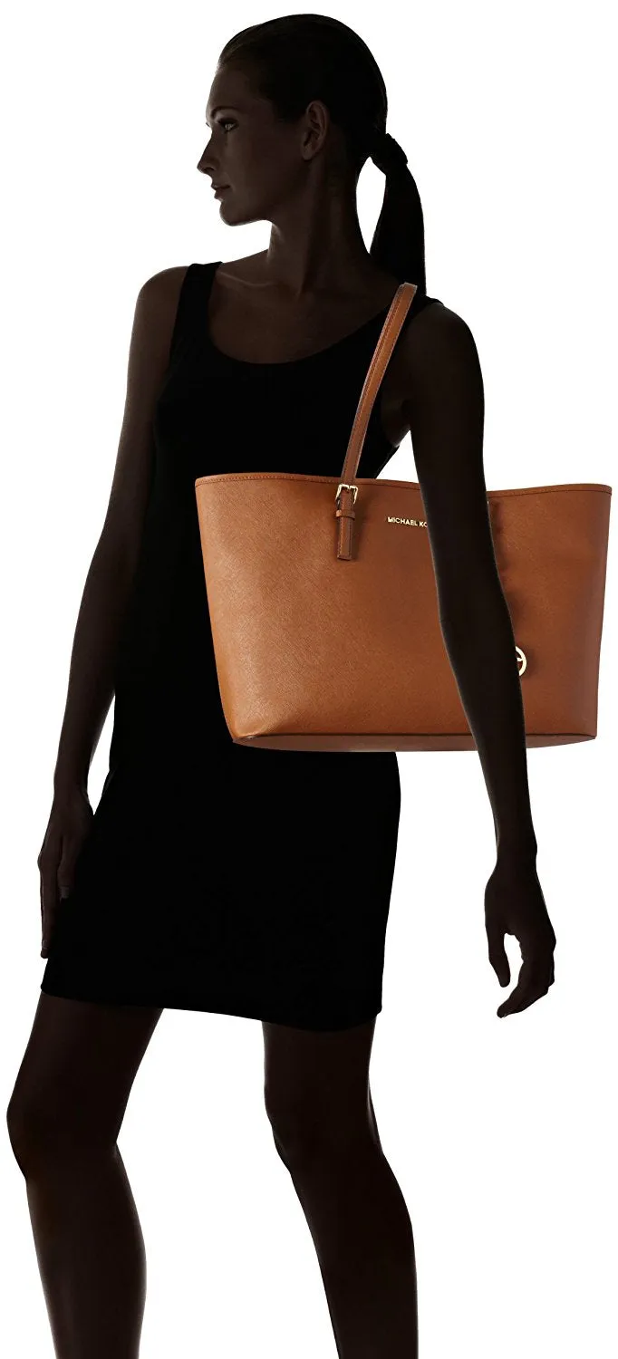 Michael Kors Medium Jet Set Multifunction Saffiano Travel Tote
