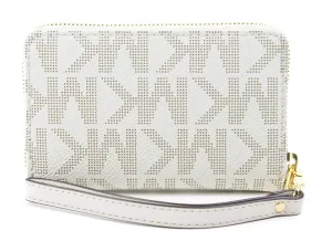 Michael Kors Multifunction Logo Phone Case Vanilla