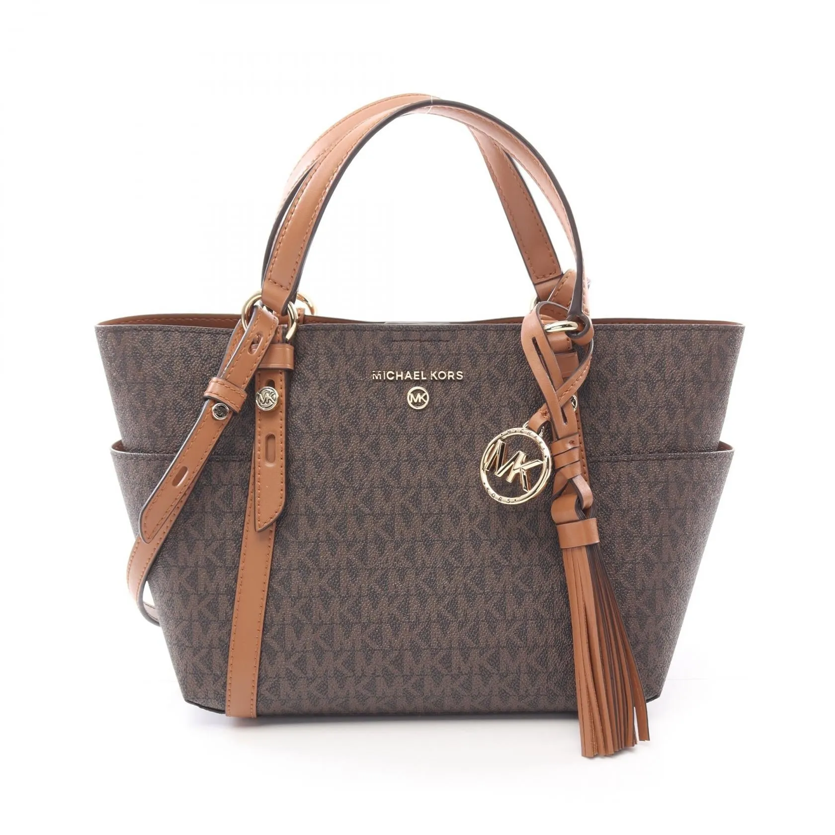 Michael Kors PVC Coated Canvas Leather Handbag