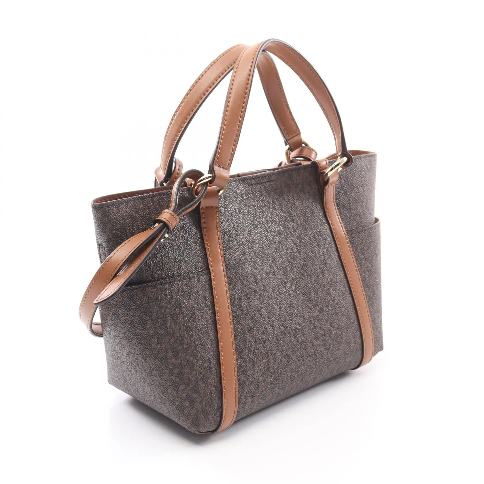 Michael Kors PVC Coated Canvas Leather Handbag