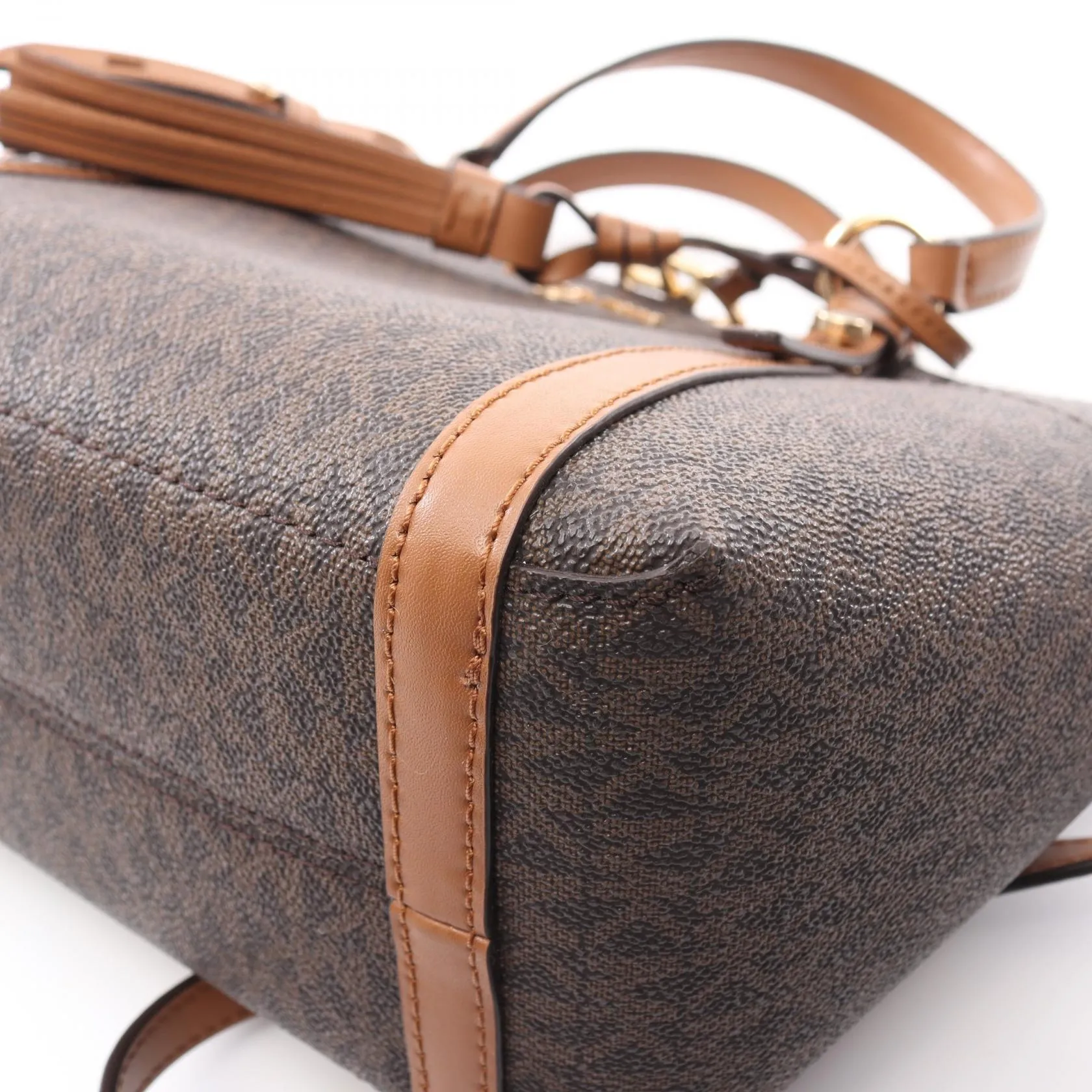 Michael Kors PVC Coated Canvas Leather Handbag