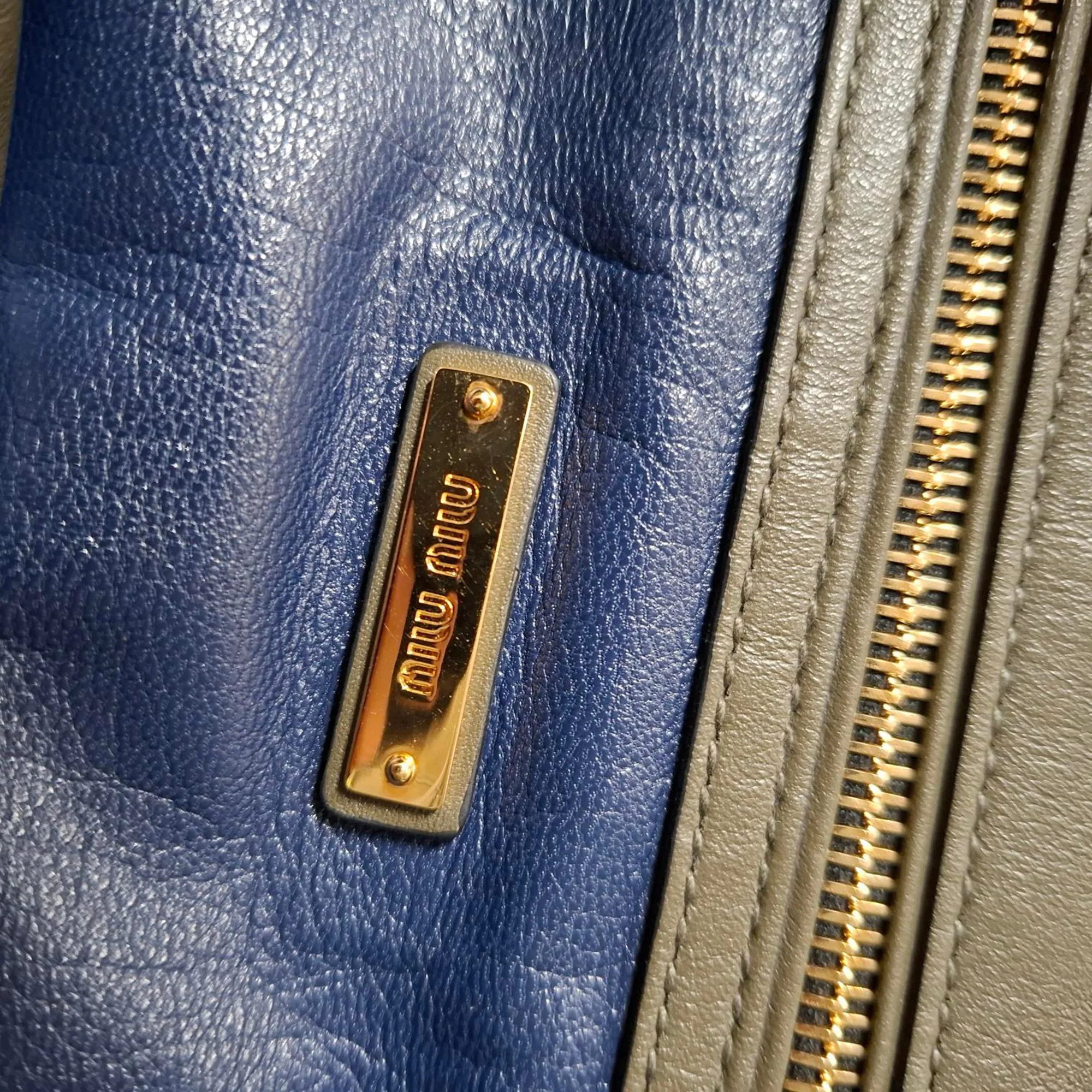 Miu Miu Flap Shoulder Bag in Multicolor Leather