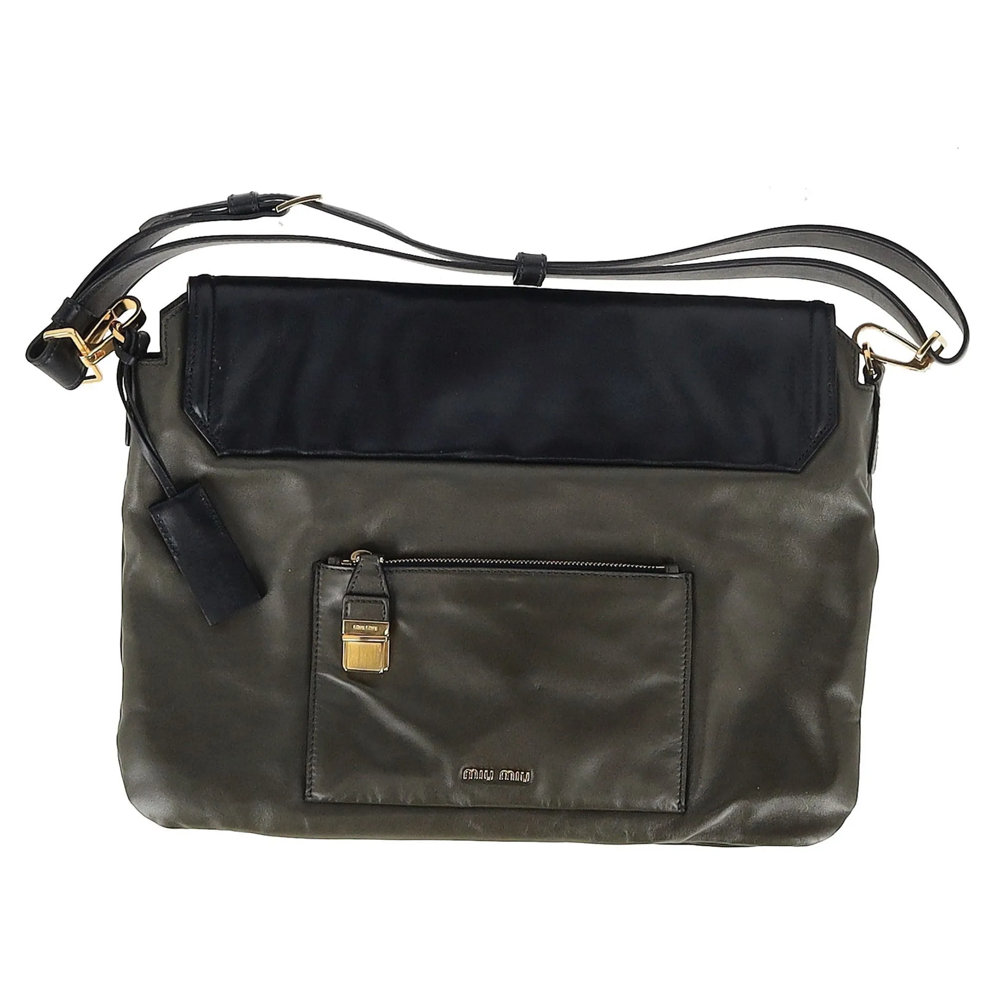 Miu Miu Flap Shoulder Bag in Multicolor Leather