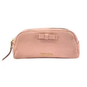 Miu Miu Leather Clutch Bag (Pre-Owned)