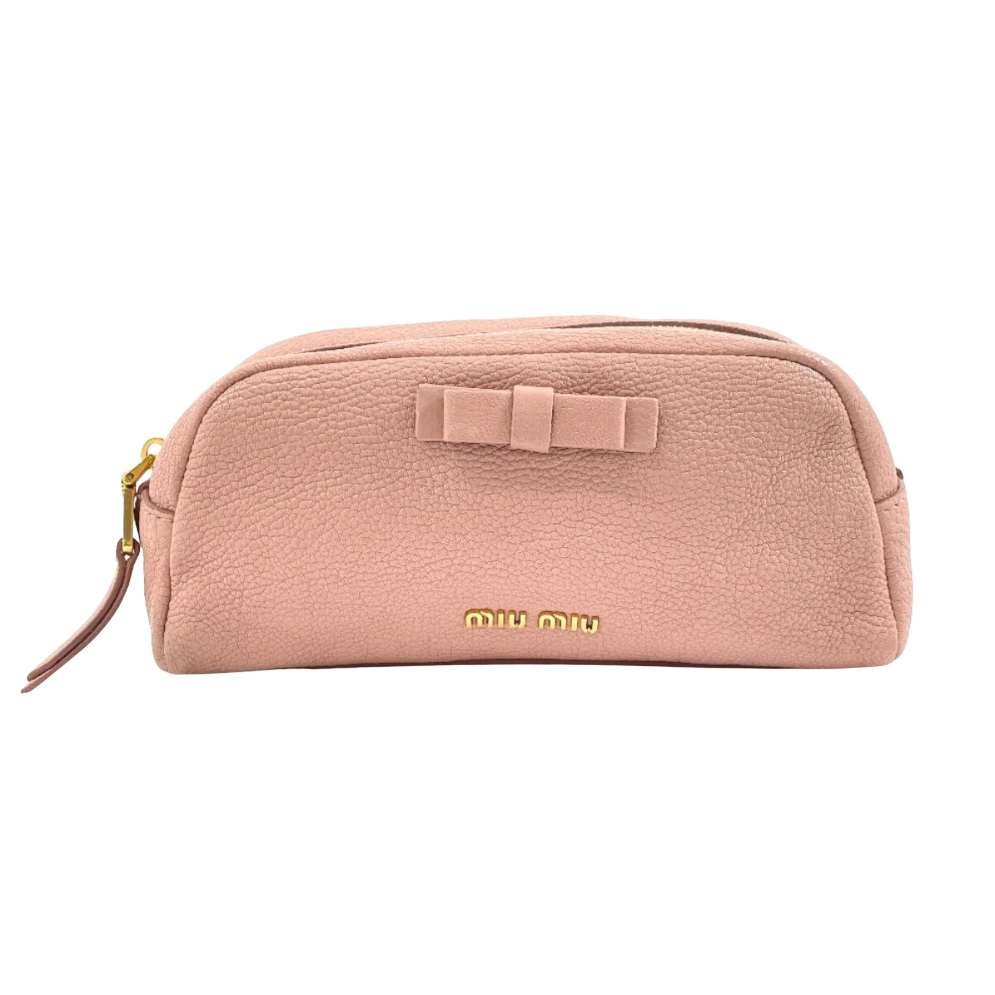 Miu Miu Leather Clutch Bag (Pre-Owned)