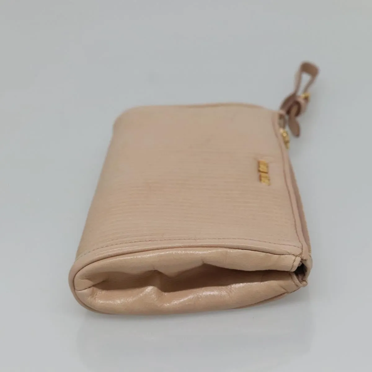 Miu Miu Leather Clutch Bag (Pre-Owned)