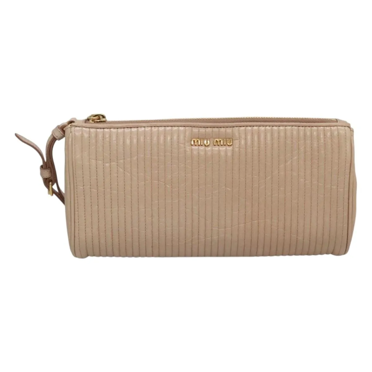 Miu Miu Leather Clutch Bag (Pre-Owned)