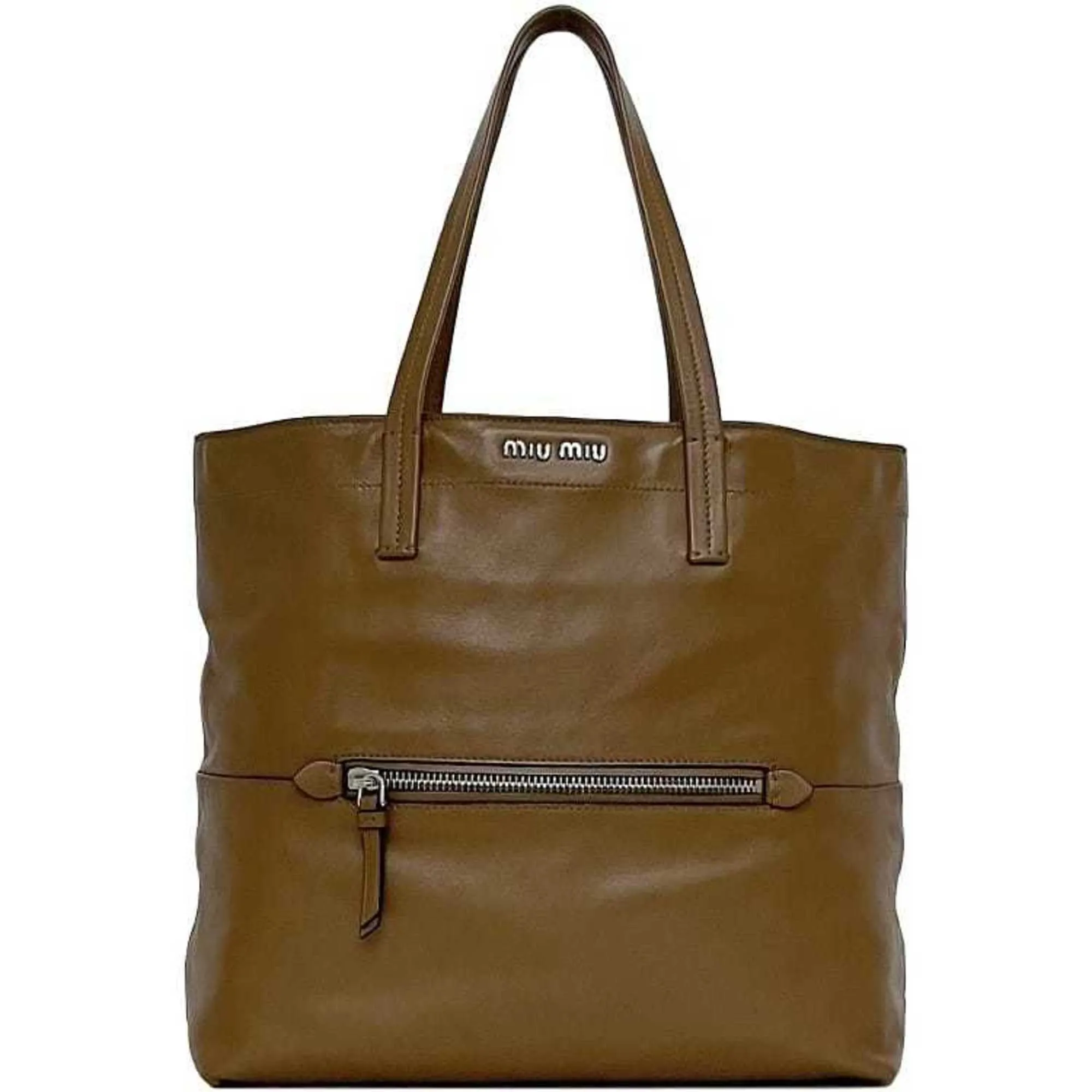 Miu Miu Leather Tote Bag (Pre-Owned)