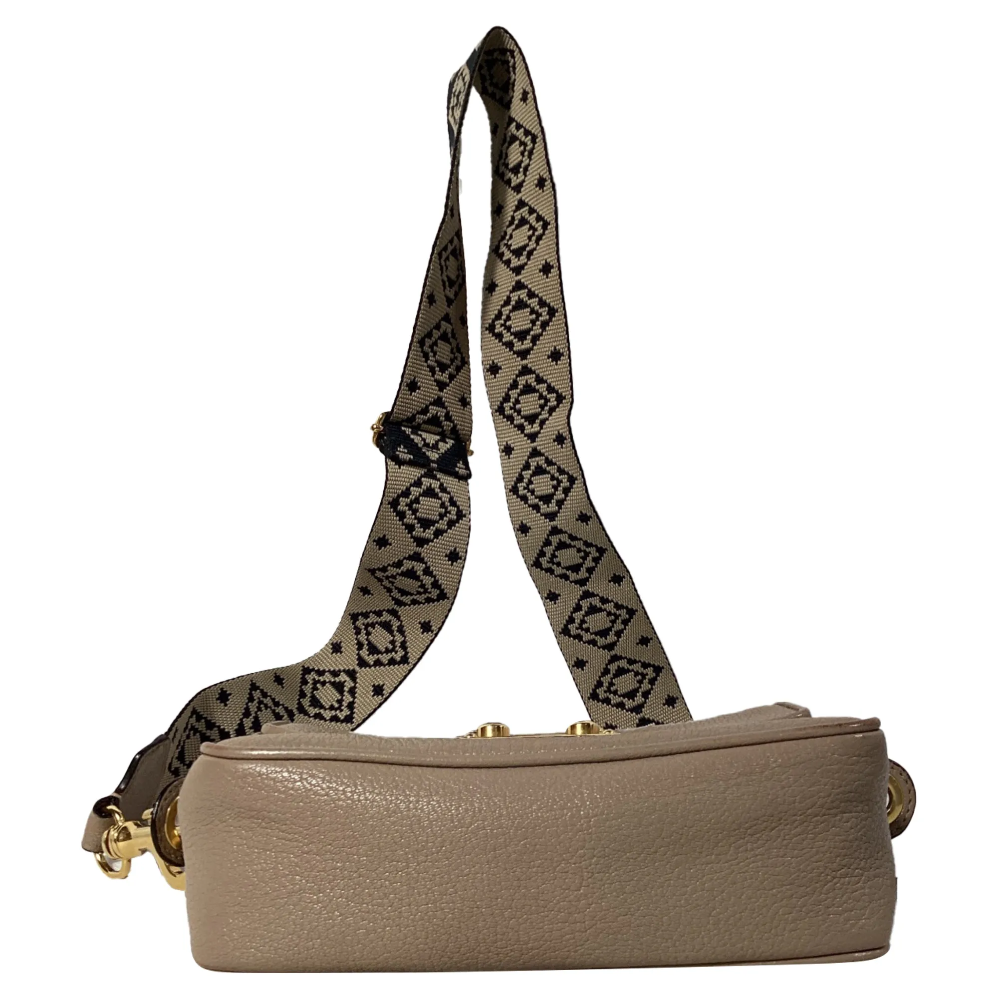 Miu Miu Madras Shoulder Bag in Beige Leather