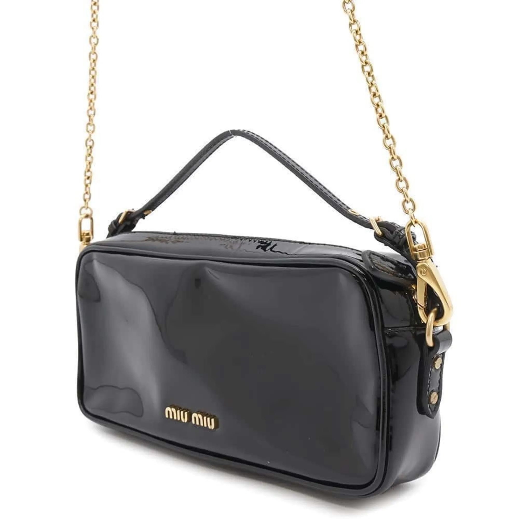 Miu Miu Patent Leather Handbag (Pre-Owned)