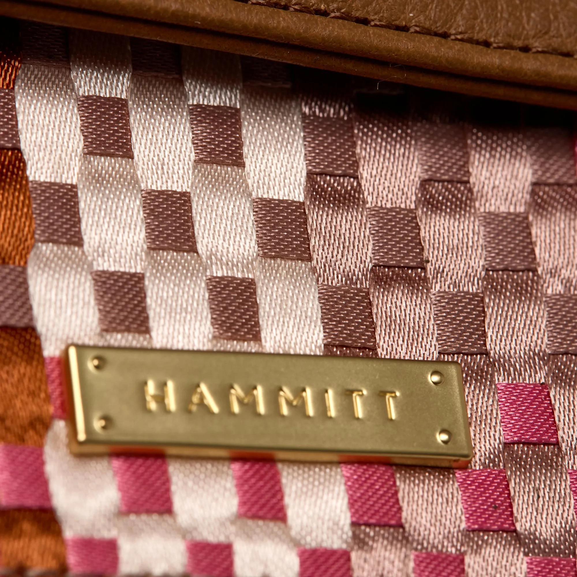 Montana Pocket | Ribbon Weave/Brushed Gold