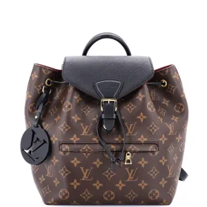 Montsouris NM Backpack Monogram Canvas with Leather PM
