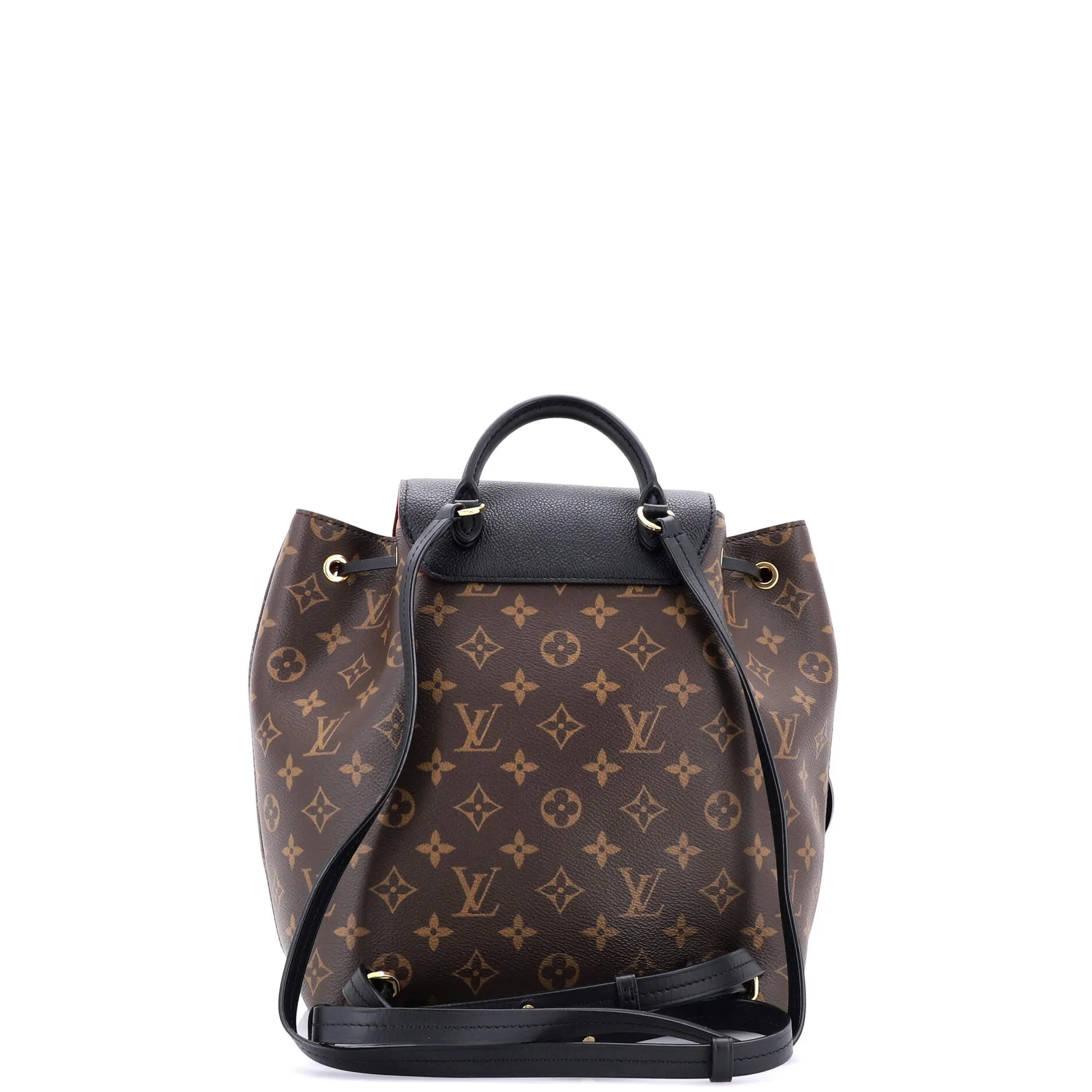 Montsouris NM Backpack Monogram Canvas with Leather PM