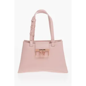 Moschino LOVE 3 Compartment Faux Leather Tote Bag